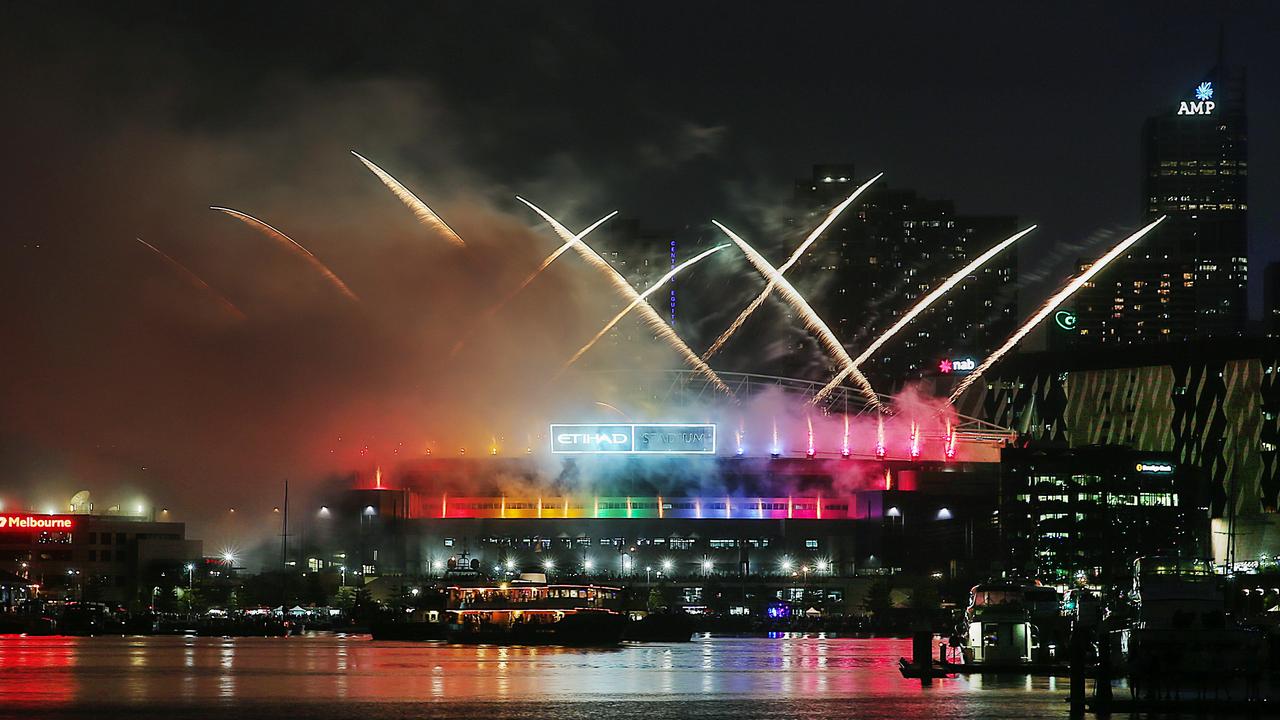 The Docklands Australia Day fireworks have been cancelled. Picture: Ian Currie