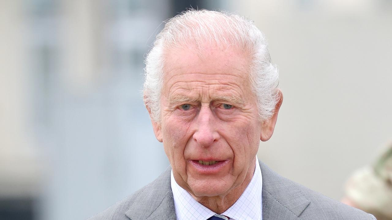 STOCKBRIDGE, HAMPSHIRE - MAY 13: King Charles III during the official handover in which King Charles III passes the role of Colonel-in-Chief of the Army air corps to Prince William, Prince of Wales at the Army Aviation Centre on May 13, 2024 in Stockbridge, Hampshire. (Photo by Chris Jackson/Getty Images)