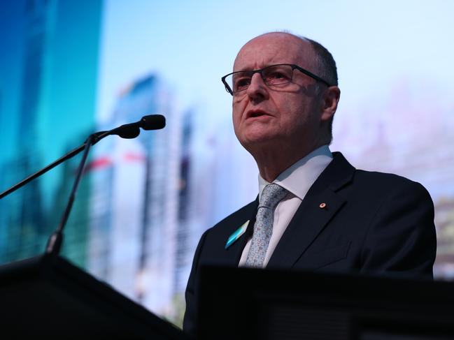 20/11/2019.  Lendlease AGM held at The  Four Seasons hotel in Sydney. Chairman Michael Ullmer during the opening of meeting. Britta Campion / The Australian