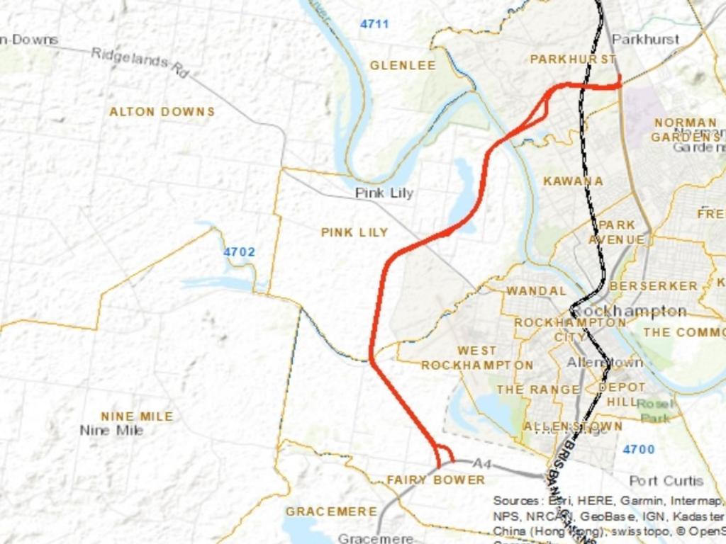 The Rockhampton Ring Road will bypass Rockhampton to the west.