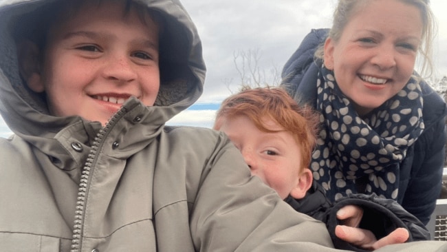 Lucy's sons Harry and Lachie love tapping to manage their emotions. Image: Supplied