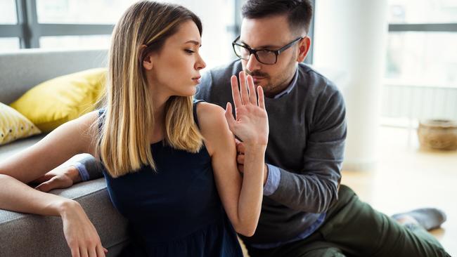 Speak to the hand: The experts say we’re lucky if our partner, even in long-term marriages, meets 60 per cent of our needs. Picture: iStock