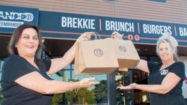 Branded Burgers owners Gina Braidner and Amanda Pearse.