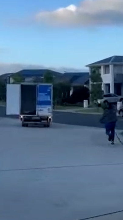 Runaway campaign van in Greenway