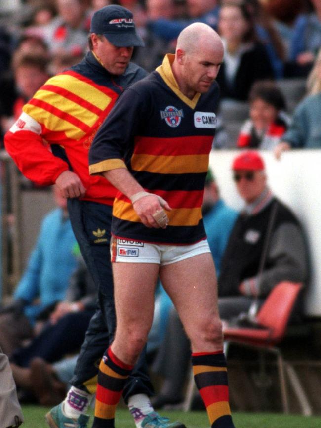 Jarman in his last game for the Adelaide Crows...