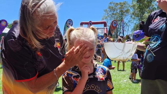 Aunty Kay Bussell could often be found at community events doing spiritual cleansings and face art.