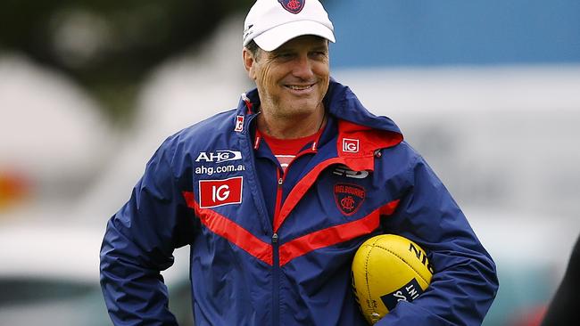 Melbourne training at Gosch's Paddock. Paul Roos Picture: Wayne Ludbey