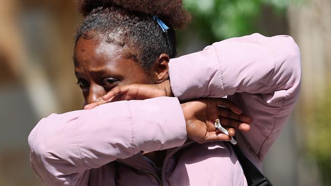 Nooria Halake outside the Adelaide Magistrates Court during an earlier appearance. NewsWire / David Mariuz