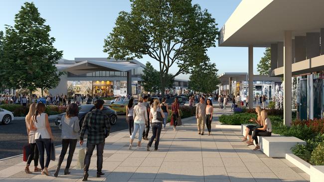 Concept images of the new retail village in Buckland Park. Source: Walker Corporation