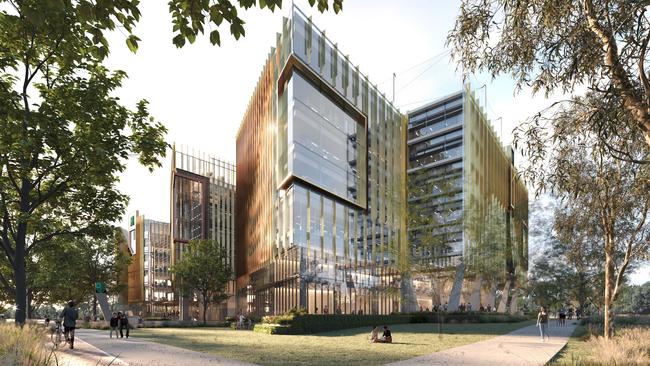 An artist impression of the Adelaide Botanic High School expansion. Picture: Supplied