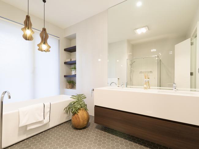 A bathroom put together by Beaumont Tiles.