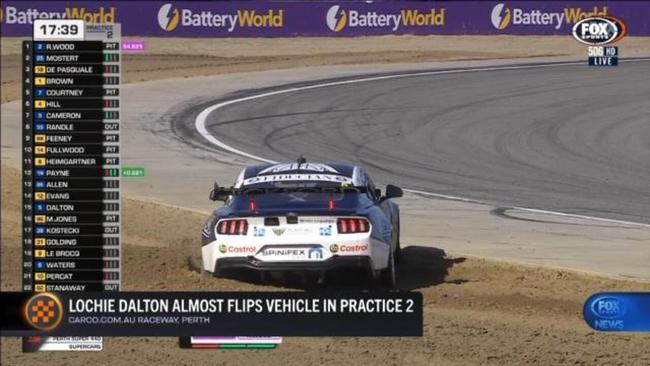 Wildcard driver lucky to not flip car