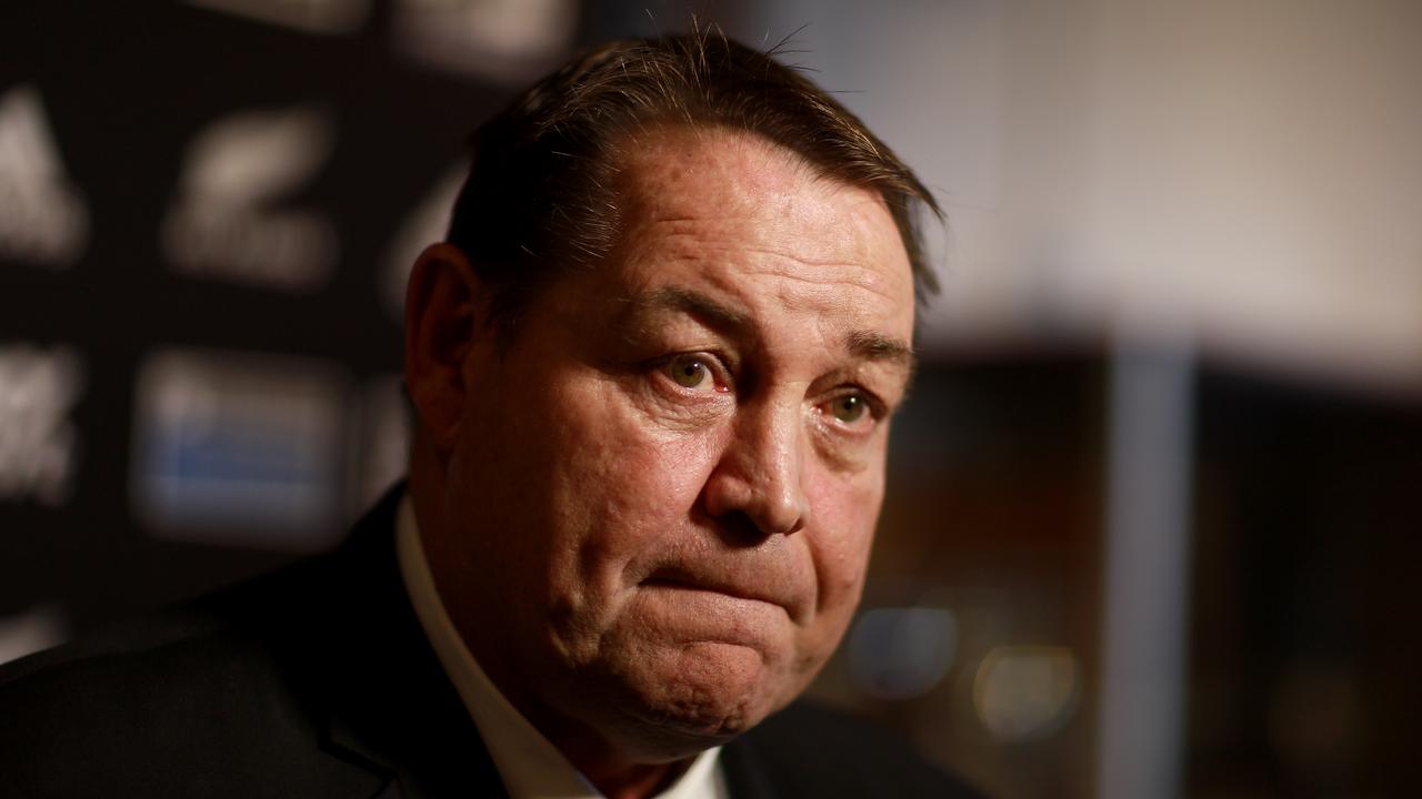 All Blacks coach Steve Hansen speaks at Ponsonby Rugby Club.