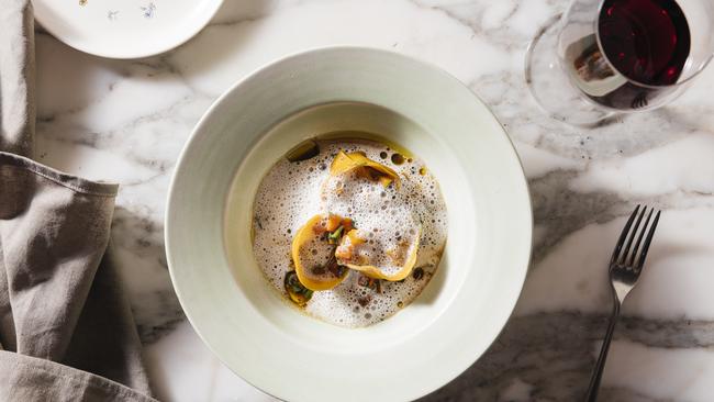 The hare cappelletti foams on your plate like an Ibiza dance party.