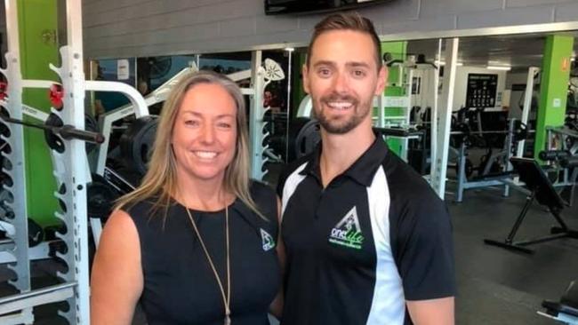 Tracey Innes and her nephew Mace from Onelife Gym at Batemans Bay.