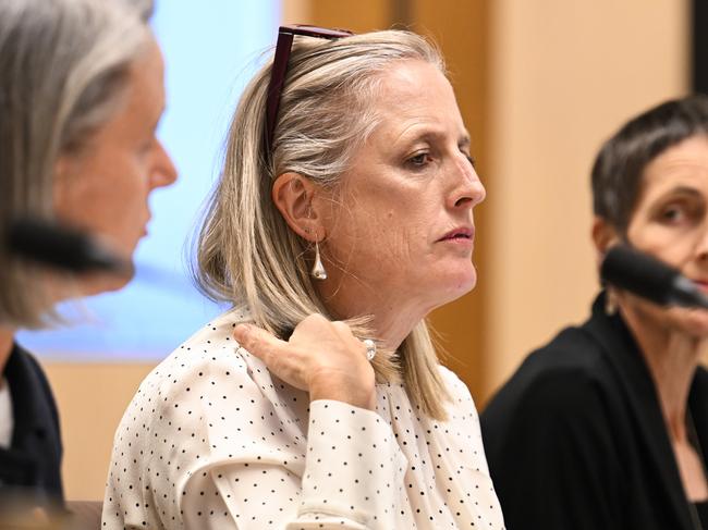 The controversy blew up in Senate estimates with Liberal Senator Jane Hume hurling insults at Finance Minister Katy Gallagher after she raised the issue under the guise of what would happen if a public servant used sensitive information. NCA NewsWire / Martin Ollman