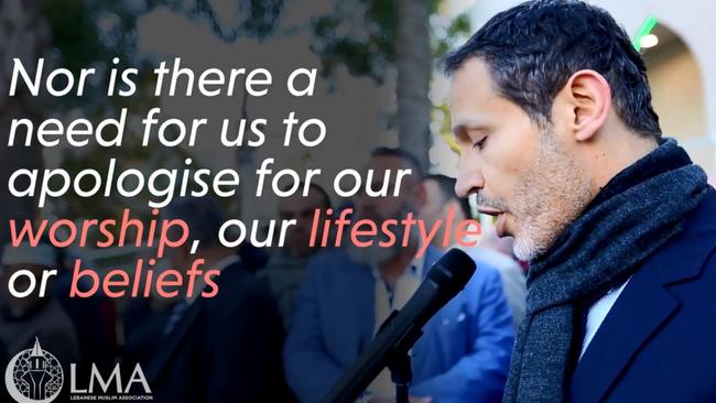 Samier Dandan during his Eid Al Fitr Speech in August 2017.