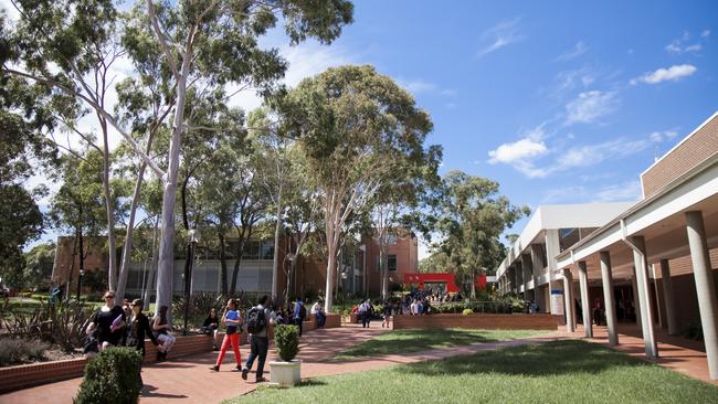 Students from Western Sydney University's Bankstown Campus at Milperra have raised concerns with the impending closure of their campus. Picture: Supplied