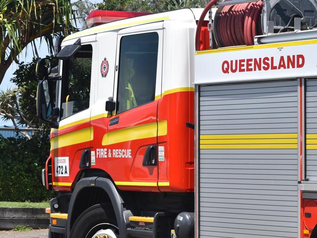 Generic picture of a Queensland Fire Department truck, taken at Point Arkwright during a rescue. Photo: Jorina Maureschat