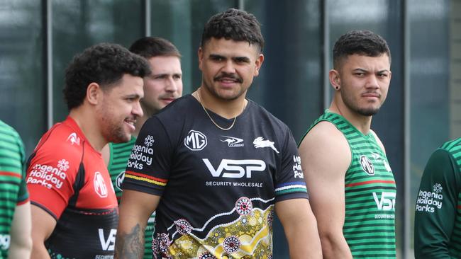 The Daily Telegraph 5.9.2024 Latrell Mitchell. South Sydney RabbitohÃs training session ahead of the last game of the year. Picture Rohan Kelly