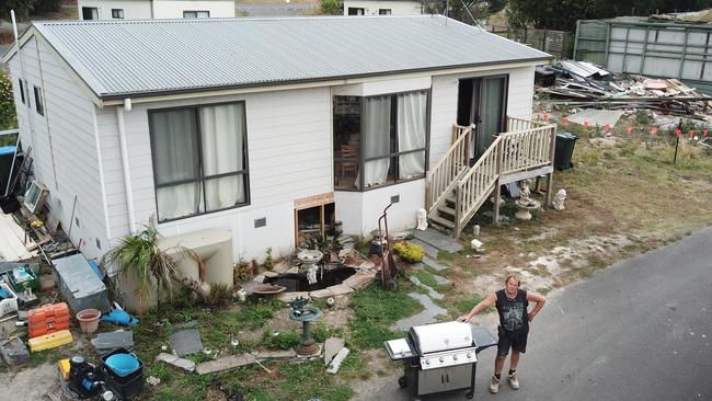 David Filliponi, 57, won the right to stay in his home at Wantirna Caravan Park for another year. Picture: Alex Coppel.