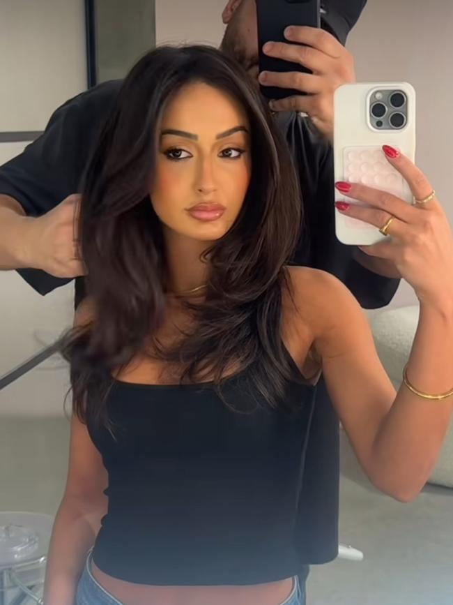 Nick Kyrgios has fuelled romance rumours with former Love Island star Mia Dalkos. Picture: Instagram