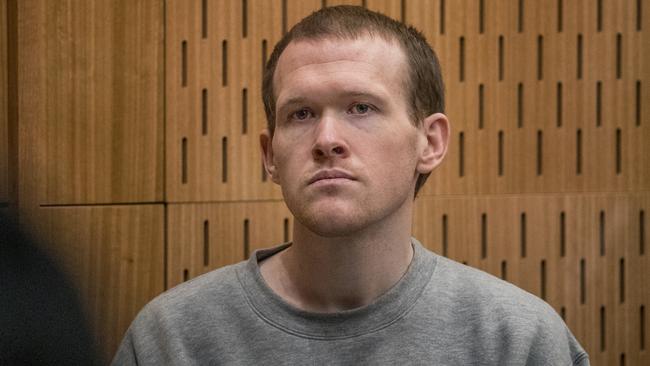 Brenton Tarrant remained stony-faced as he was told by judge Cameron Mander that he would die in jail. Picture: Getty Images