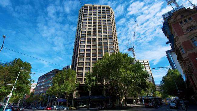 The Federal Hotel and Coffee Palace was torn down and replaced with this building.