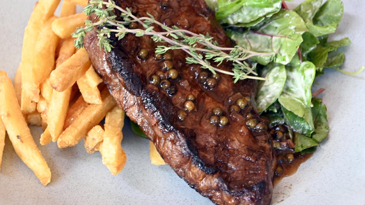 The Spotted Cow reopens after renovations. An example of its sirloin steak.