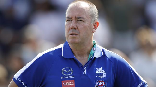 Scott Gowans will not return as coach of North Melbourne’s AFLW team. Picture: Getty