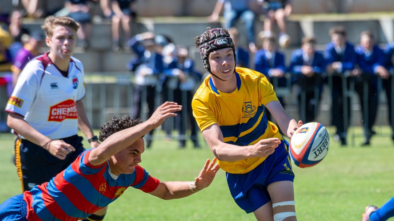 Downlands 15A vs TGS 15A. 2024 O'Callaghan Cup day at Downlands College. Photo by Nev Madsen