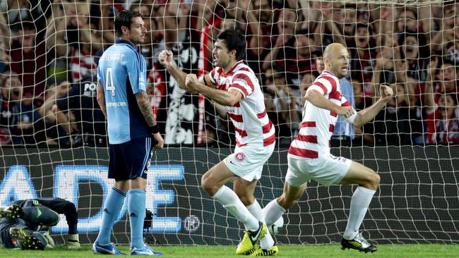 The introduction of the Western Sydney Wanderers in 2012 was a big boost to the A-League. Picture: Gregg Porteous