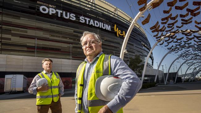 Jonathan Evans, left, and Ron Sherar, of JMG Building Surveyors, which has written to the Prime Minister warning of an insurance crisis. Picture: Matthew Poon