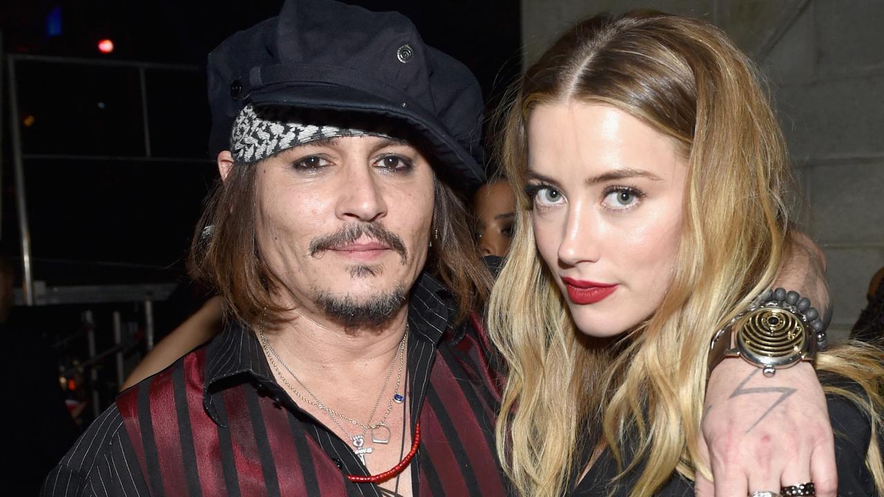 Depp and Heard at the Grammys in February 2016. Heard filed for divorce just three months later, alleging she was a victim of domestic violence. Picture: John Shearer/WireImage