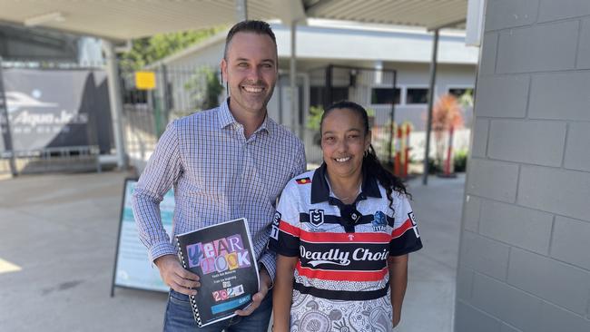 Townsville's LNP candidate Adam Baillie has announced $1.8m for the Community Gro program as part of the party's 'gold standard' early intervention program. He shares the news to Townsville mother Christie Rice, whose family benefits from the program.