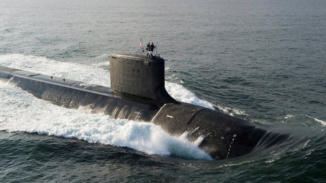 The Virginia-class USS North Dakota submarine. Picture: Reuters / US Navy