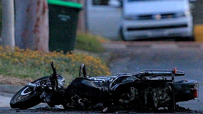 Tommy Merrall has fronted court over the crime rampage that claimed the life of motorcyclist Keith Stevens. Picture: Mark Stewart