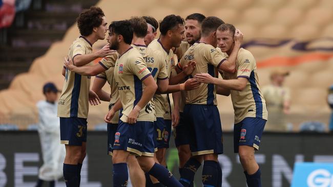 The Jets’ tactics were effective against the Wanderers. Photo by Scott Gardiner/Getty Images