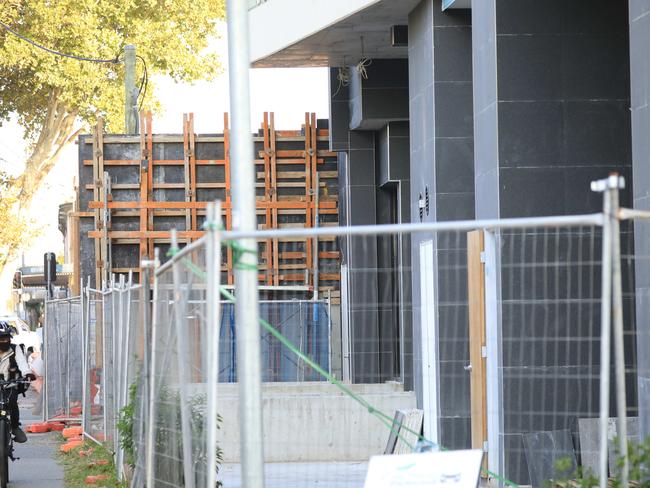 The Mascot construction site. Picture: Christian Gilles