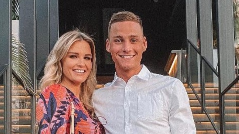 A judge referring to the behaviour of the young girls who played knock and run on his hotel door as “annoying and invasive”. Van der Poel is pictured with his partner, Roxanne Bertels.