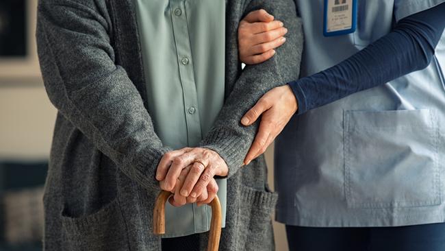 The Albanese government will spend more on in-home care ­support and less on residential care in coming years. Picture: iStock