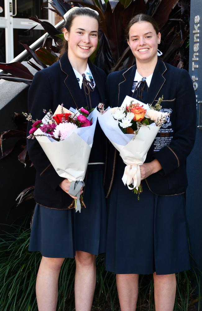 Lucy Maki-Neste and Lucy Bristow, St Aidan's Anglican Girls’ School captains. Picture: Contributed