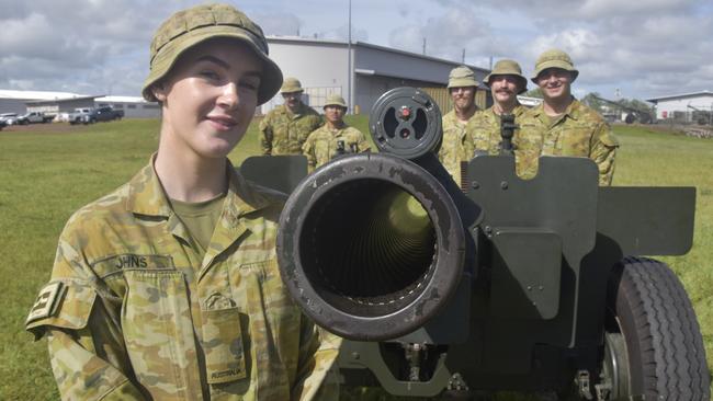 Royal Australian Artillery 8th/12th Regiment GNR Mia Johns will be participating in the 81st Bombing of Darwin commemoration. Picture: Mike D