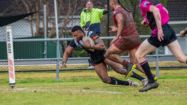 Winger Kitione Vikash scores for Picton. Picture Thomas Lisson