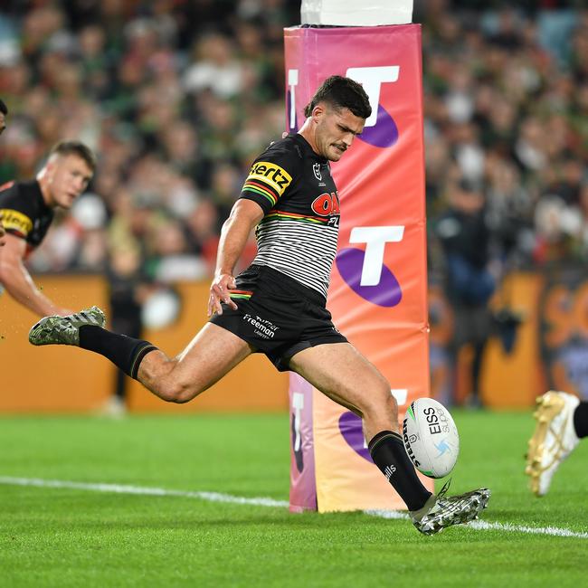 Nathan Cleary takes a drop out. NRL Imagery