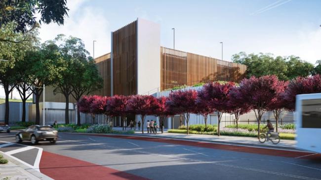 The Cherrybrook station multistorey parking facility. 