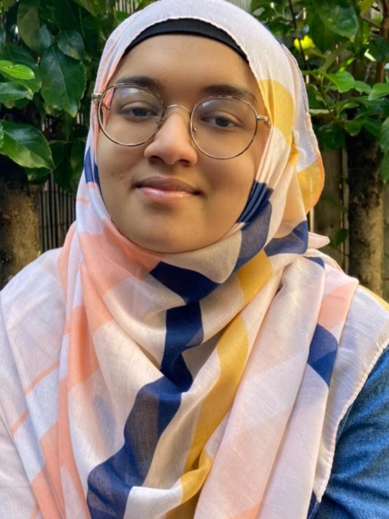 Arwa Binte Mohammad has been selected as Runner Up in the Year 7-9 category for her story, The Croissants at the End of the Universe. Picture: Supplied