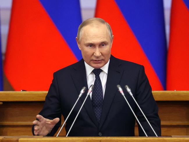 SA Premier Peter Malinauskas said the move sent a strong message to Russian President Vladimir Putin (pictured). Picture: Alexandr Demyanchuk / AFP