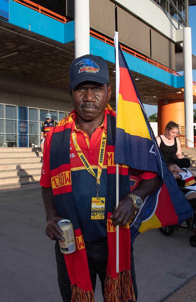 Pedro Wonaeamirro at the Gold Coast Suns match vs Adelaide Crows at TIO Stadium. Picture: Pema Tamang Pakhrin