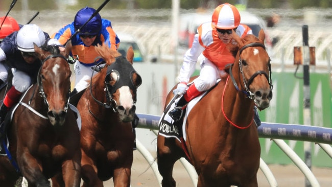 Vow And Declare winning the 2019 Melbourne Cup (Photo by Mark Evans/Getty Images)